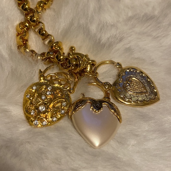 Vintage Joan rivers heart lock necklace jewelry - Picture 6 of 6